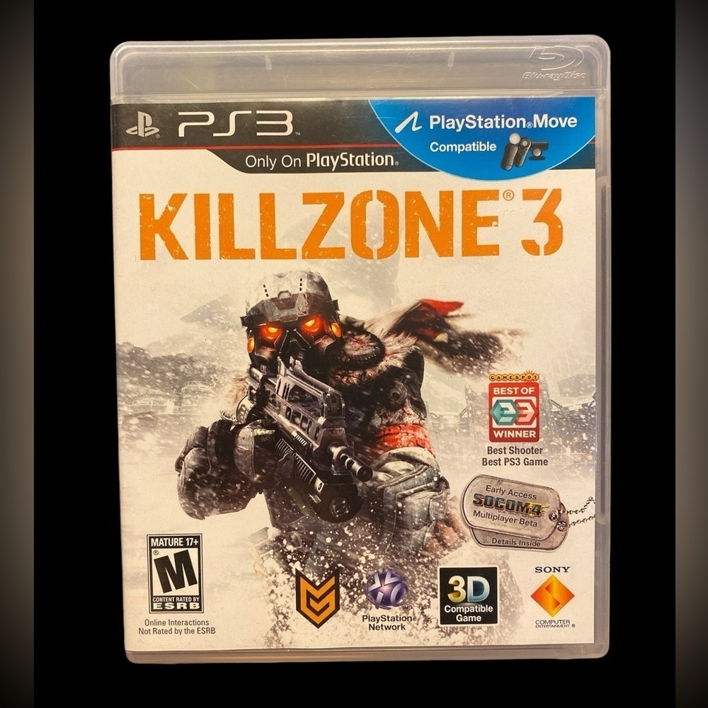 PlayStation Move Compatible Killzone 3 Video Game for PS3